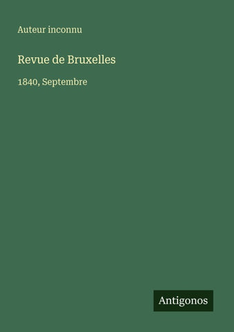 Revue de Bruxelles