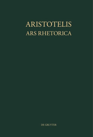 Aristotelis Ars rhetorica