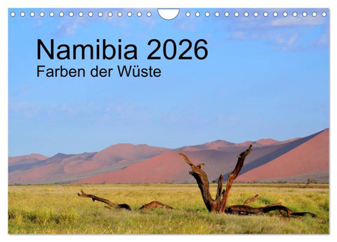 Namibia 2026 Farben der Wüste (Wandkalender 2026 DIN A4 quer), CALVENDO Monatskalender