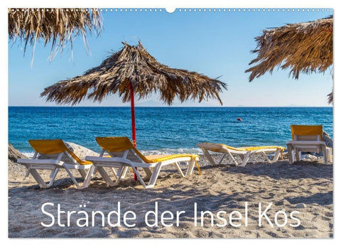 Strände der Insel Kos (Wandkalender 2027 DIN A2 quer), CALVENDO Monatskalender