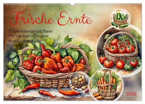 Frische Ernte (Wandkalender 2026 DIN A2 quer), CALVENDO Monatskalender