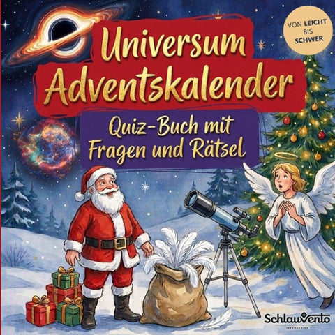 Universum-Adventskalender: Quiz-Buch mit Fragen und Rätsel