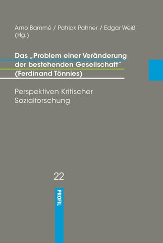 Das "Problem einer Veränderung der Gesellschaft"