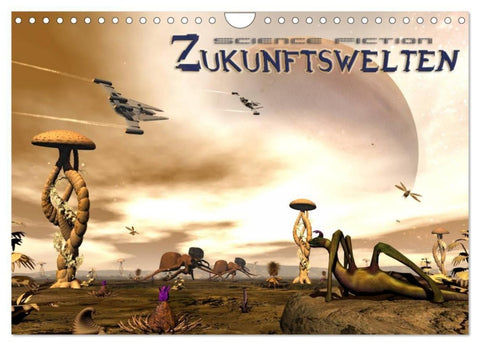 Zukunftswelten (Science Fiction) (Wandkalender 2027 DIN A4 quer), CALVENDO Monatskalender