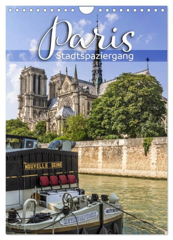 PARIS Stadtspaziergang (Wandkalender 2026 DIN A4 hoch), CALVENDO Monatskalender