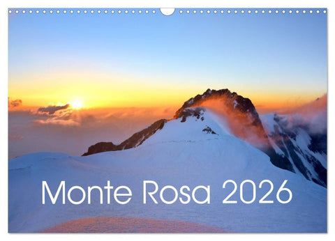 Monte Rosa (Wandkalender 2026 DIN A3 quer), CALVENDO Monatskalender