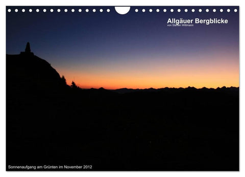 Allgäuer Bergblicke (Wandkalender 2027 DIN A4 quer), CALVENDO Monatskalender