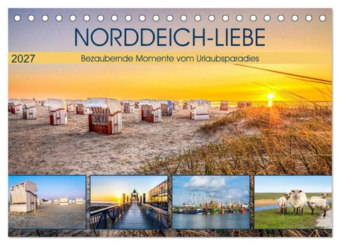 NORDDEICH-LIEBE (Tischkalender 2027 DIN A5 quer), CALVENDO Monatskalender