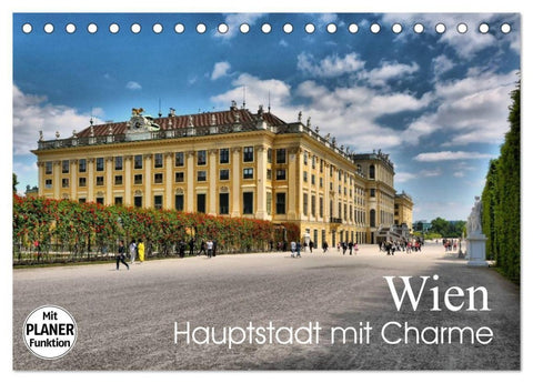 Wien - Haupstadt mit Charme (Tischkalender 2027 DIN A5 quer), CALVENDO Monatskalender