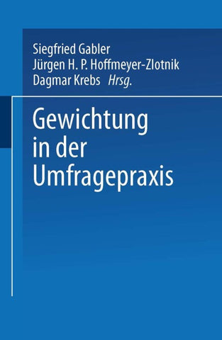 Gewichtung in der Umfragepraxis