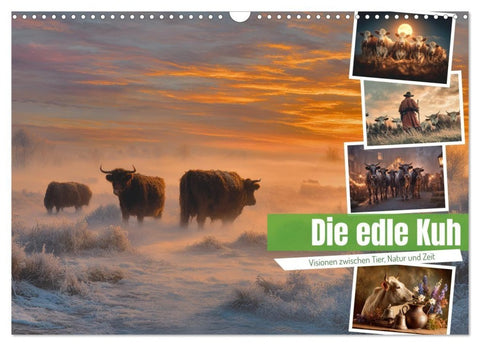 Die edle Kuh (Wandkalender 2027 DIN A3 quer), CALVENDO Monatskalender