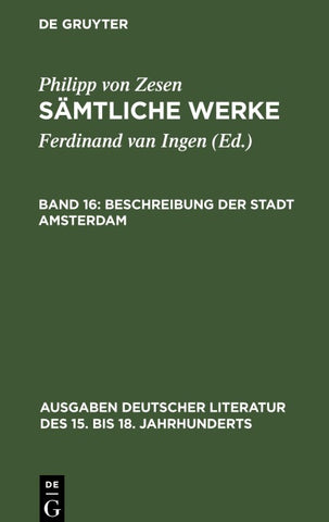 Beschreibung der Stadt Amsterdam