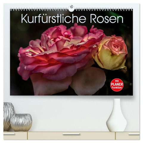 Kurfürstliche Rosen Eltville am Rhein (hochwertiger Premium Wandkalender 2026 DIN A2 quer), Kunstdruck in Hochglanz