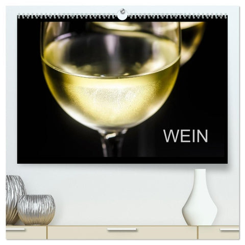 Wein (hochwertiger Premium Wandkalender 2026 DIN A2 quer), Kunstdruck in Hochglanz
