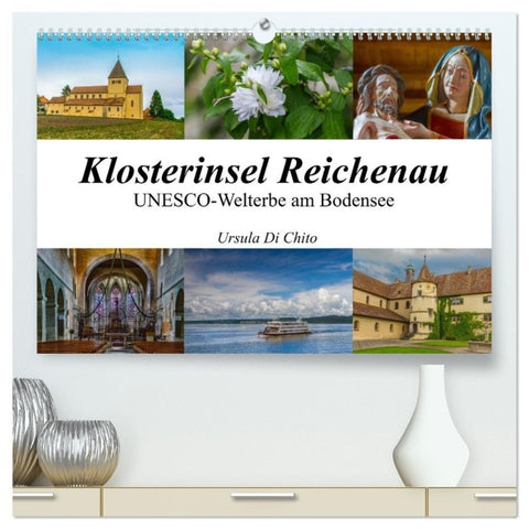 Klosterinsel Reichenau - UNESCO-Welterbe am Bodensee (hochwertiger Premium Wandkalender 2027 DIN A2 quer), Kunstdruck in Hochglanz