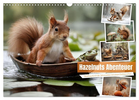Hazelnuts Abenteuer (Wandkalender 2026 DIN A3 quer), CALVENDO Monatskalender