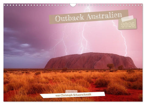 Outback Australien (Wandkalender 2026 DIN A3 quer), CALVENDO Monatskalender