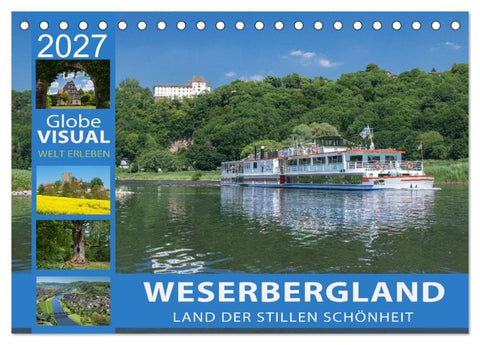 WESERBERGLAND - Land der stillen Schönheit (Tischkalender 2027 DIN A5 quer), CALVENDO Monatskalender