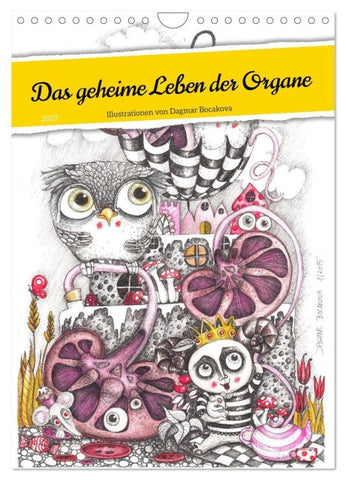Das geheime Leben der Organe (Wandkalender 2027 DIN A4 hoch), CALVENDO Monatskalender