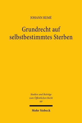 Grundrecht auf selbstbestimmtes Sterben