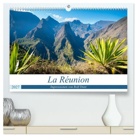 La Réunion - Impressionen von Rolf Dietz (hochwertiger Premium Wandkalender 2027 DIN A2 quer), Kunstdruck in Hochglanz