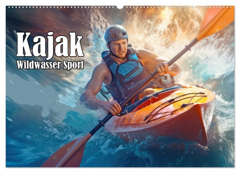 Kayak Wildwasser Sport (Wandkalender 2027 DIN A2 quer), CALVENDO Monatskalender