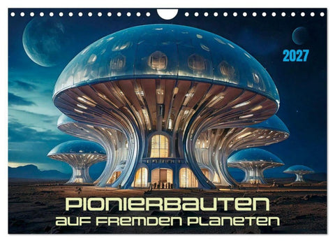 Pionierbauten auf fremden Planeten (Wandkalender 2027 DIN A4 quer), CALVENDO Monatskalender