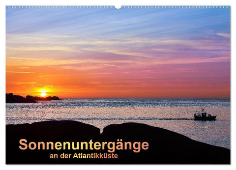 Sonnenuntergänge an der Atlantikküste (Wandkalender 2027 DIN A2 quer), CALVENDO Monatskalender