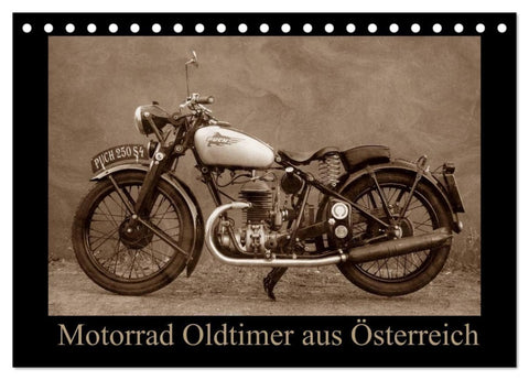 Motorrad Oldtimer aus Österreich (Tischkalender 2027 DIN A5 quer), CALVENDO Monatskalender