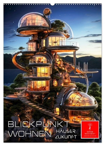 Blickpunkt Wohnen Häuser Zukunft (Wandkalender 2027 DIN A2 hoch), CALVENDO Monatskalender