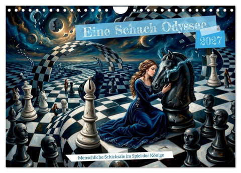 Eine Schach Odyssee (Wandkalender 2027 DIN A4 quer), CALVENDO Monatskalender