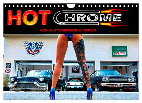 Hot Chrome US Automobile (Wandkalender 2026 DIN A4 quer), CALVENDO Monatskalender