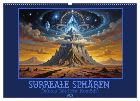 Surreale Sphären: Dantes Göttliche Komödie (Wandkalender 2027 DIN A2 quer), CALVENDO Monatskalender