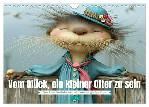 Vom Glück, ein kleiner Otter zu sein (Wandkalender 2027 DIN A4 quer), CALVENDO Monatskalender