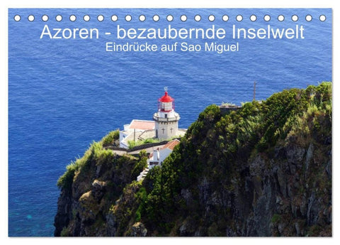 Azoren - bezaubernde Inselwelt. Eindrücke auf Sao Miguel (Tischkalender 2027 DIN A5 quer), CALVENDO Monatskalender