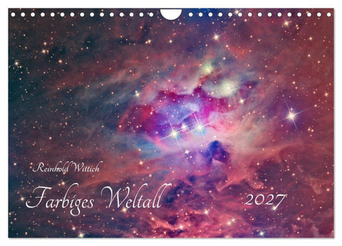 Farbiges Weltall (Wandkalender 2027 DIN A4 quer), CALVENDO Monatskalender