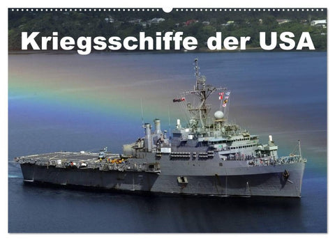 Kriegsschiffe der USA (Wandkalender 2026 DIN A2 quer), CALVENDO Monatskalender