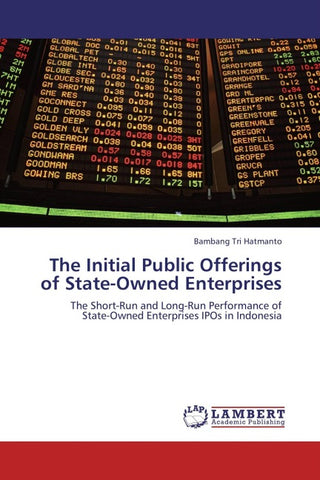 The Initial Public Offerings of State-Owned Enterprises