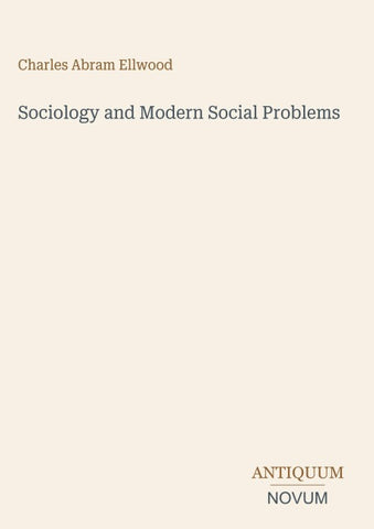 Sociology and Modern Social Problems