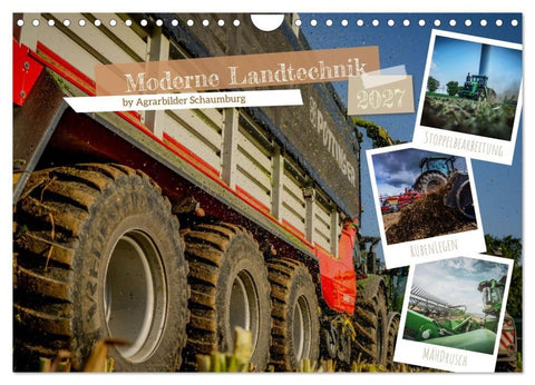 Moderne Landtechnik (Wandkalender 2027 DIN A4 quer), CALVENDO Monatskalender