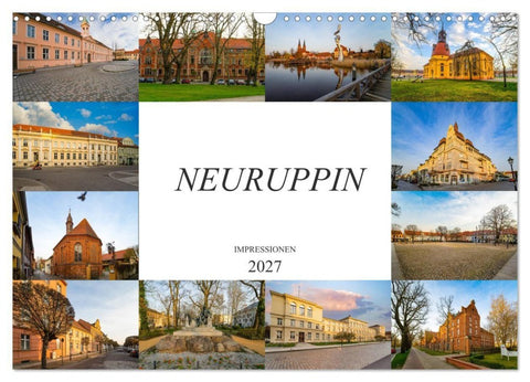 Neuruppin Impressionen (Wandkalender 2027 DIN A3 quer), CALVENDO Monatskalender