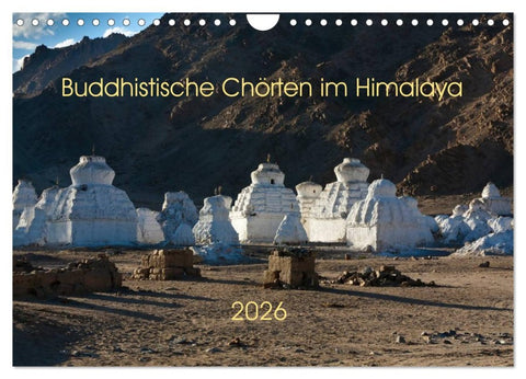 Buddhistische Chörten im Himalaya (Wandkalender 2026 DIN A4 quer), CALVENDO Monatskalender