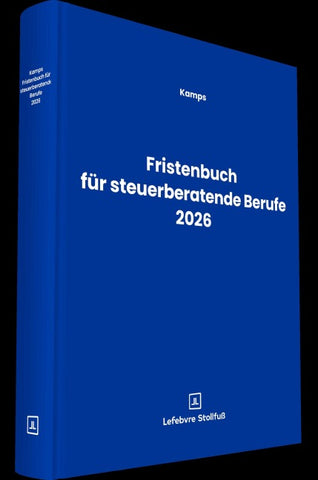 Fristenbuch für steuerberatende Berufe 2026