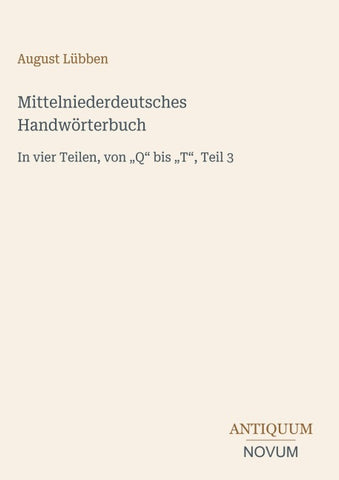 Mittelniederdeutsches Handwörterbuch