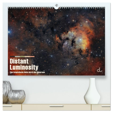Distant Luminosity: Eine fotografische Reise durch das Universum (hochwertiger Premium Wandkalender 2027 DIN A2 quer), Kunstdruck in Hochglanz