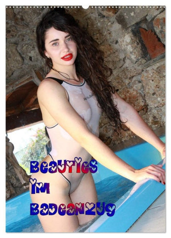 Beauties im Badeanzug (Wandkalender 2027 DIN A2 hoch), CALVENDO Monatskalender