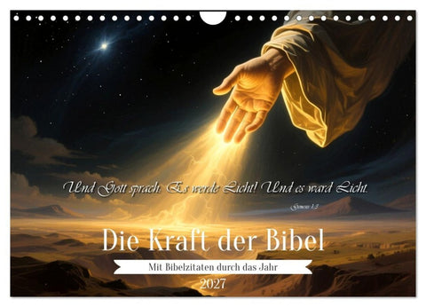 Die Kraft der Bibel (Wandkalender 2027 DIN A4 quer), CALVENDO Monatskalender