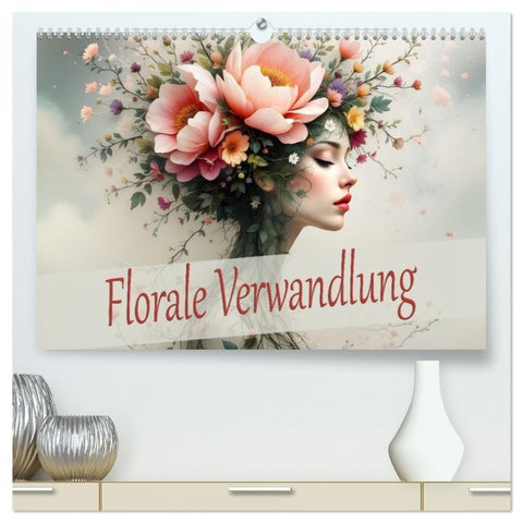 Florale Verwandlung (hochwertiger Premium Wandkalender 2027 DIN A2 quer), Kunstdruck in Hochglanz