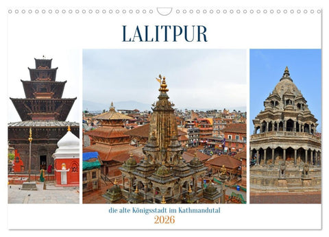 LALITPUR, die alte Königsstadt (Wandkalender 2026 DIN A3 quer), CALVENDO Monatskalender