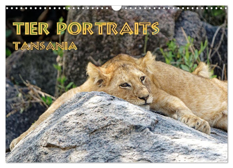 Tier Portraits Tansania (Wandkalender 2027 DIN A3 quer), CALVENDO Monatskalender